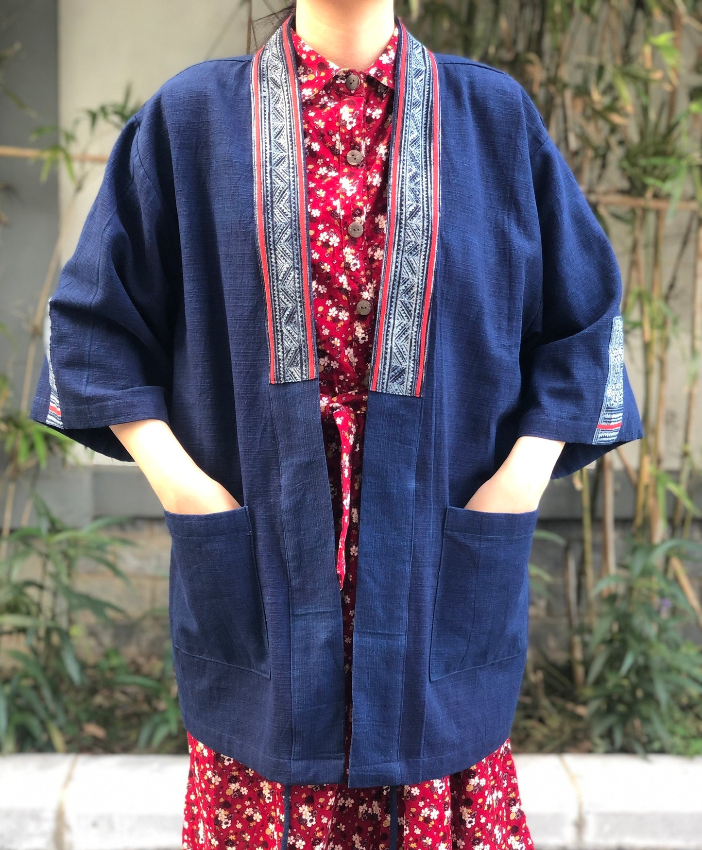 Unique Hmong Jacket | Kendo Jacket, Cotton Handmade Free Size Jacket