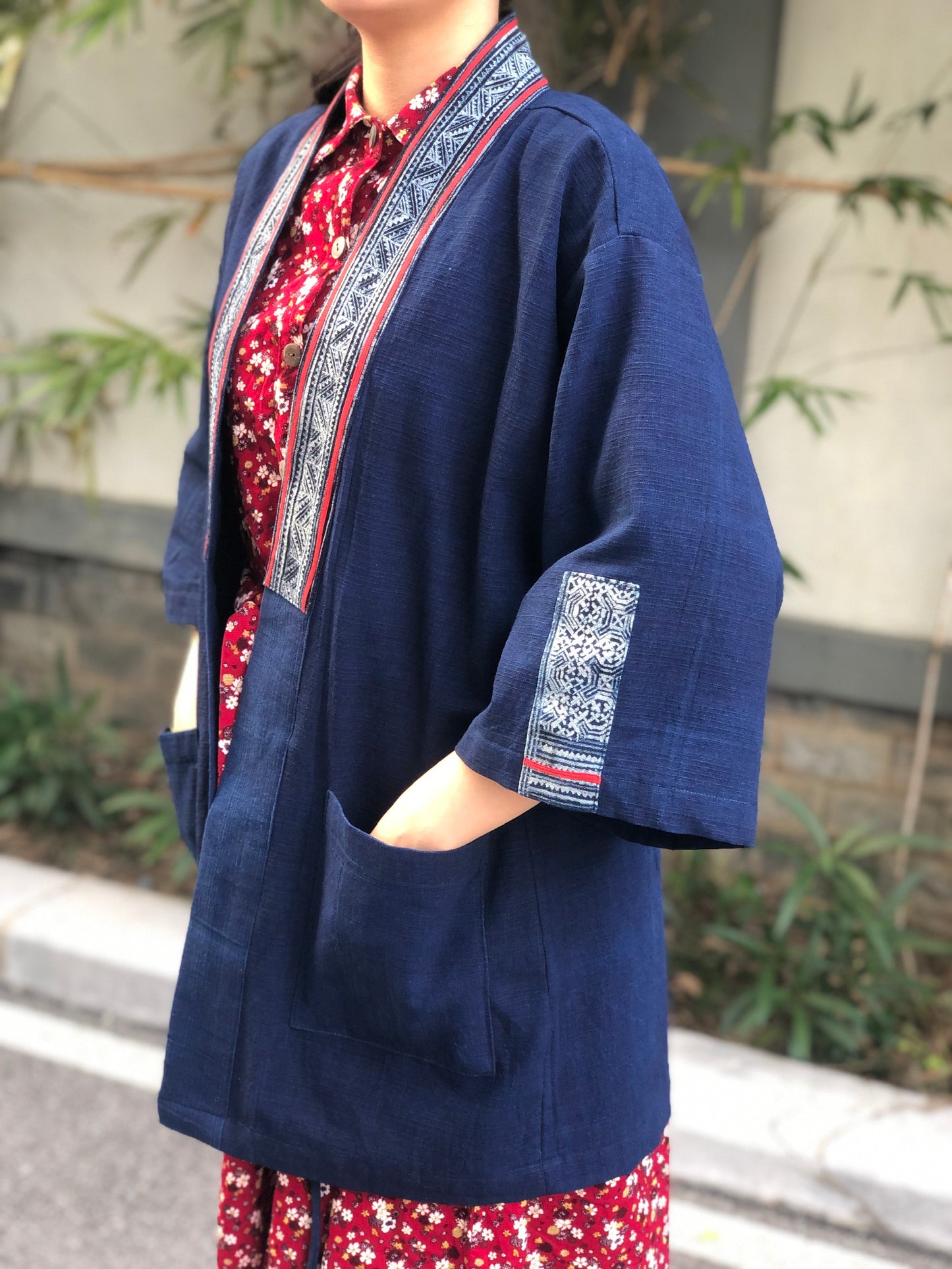 Unique Hmong Jacket | Kendo Jacket, Cotton Handmade Free Size Jacket