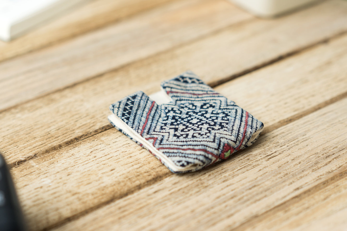Batik Fabric Cord keeper | Earphone organizer