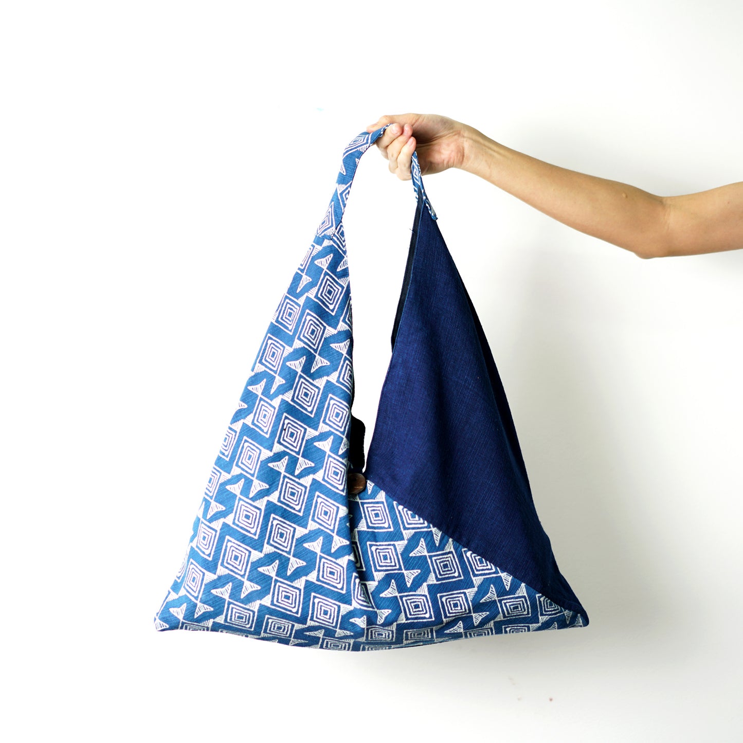 Boho Origami Tote Bag | Triangle Bag